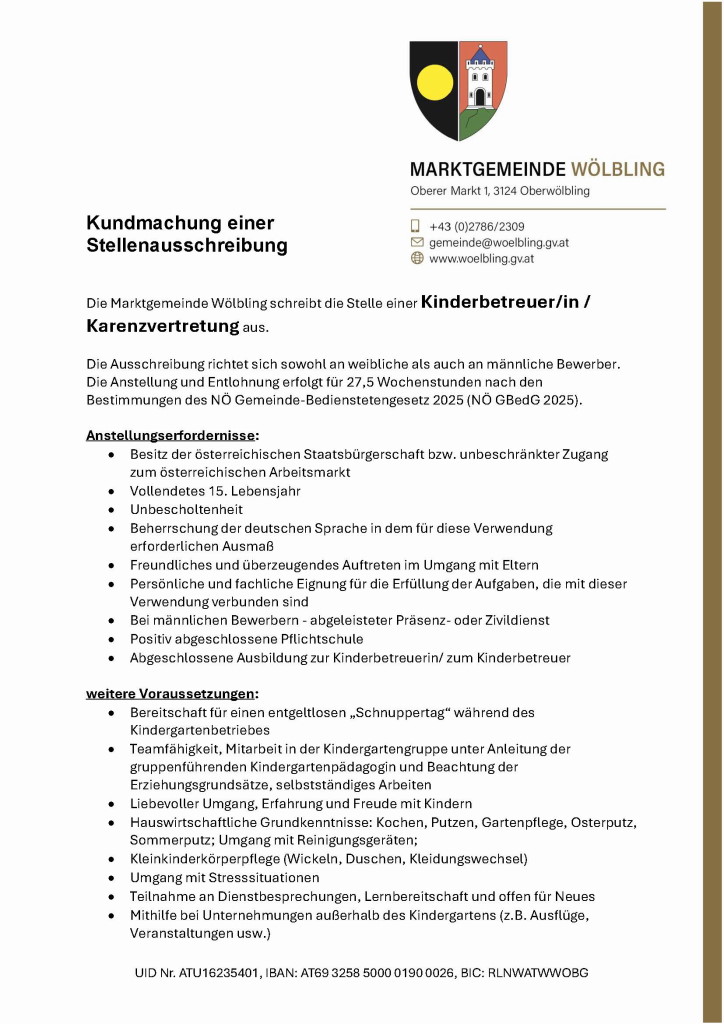 Kinderbetreuerin Springerin (1) i