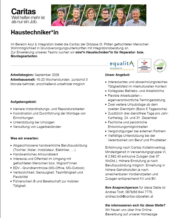 Caritas - TZ-Haustechnik