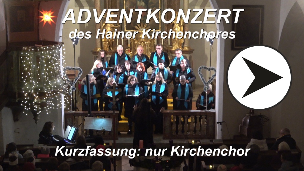 Adventkonzert 2024 - nur Kirchenchor Hain